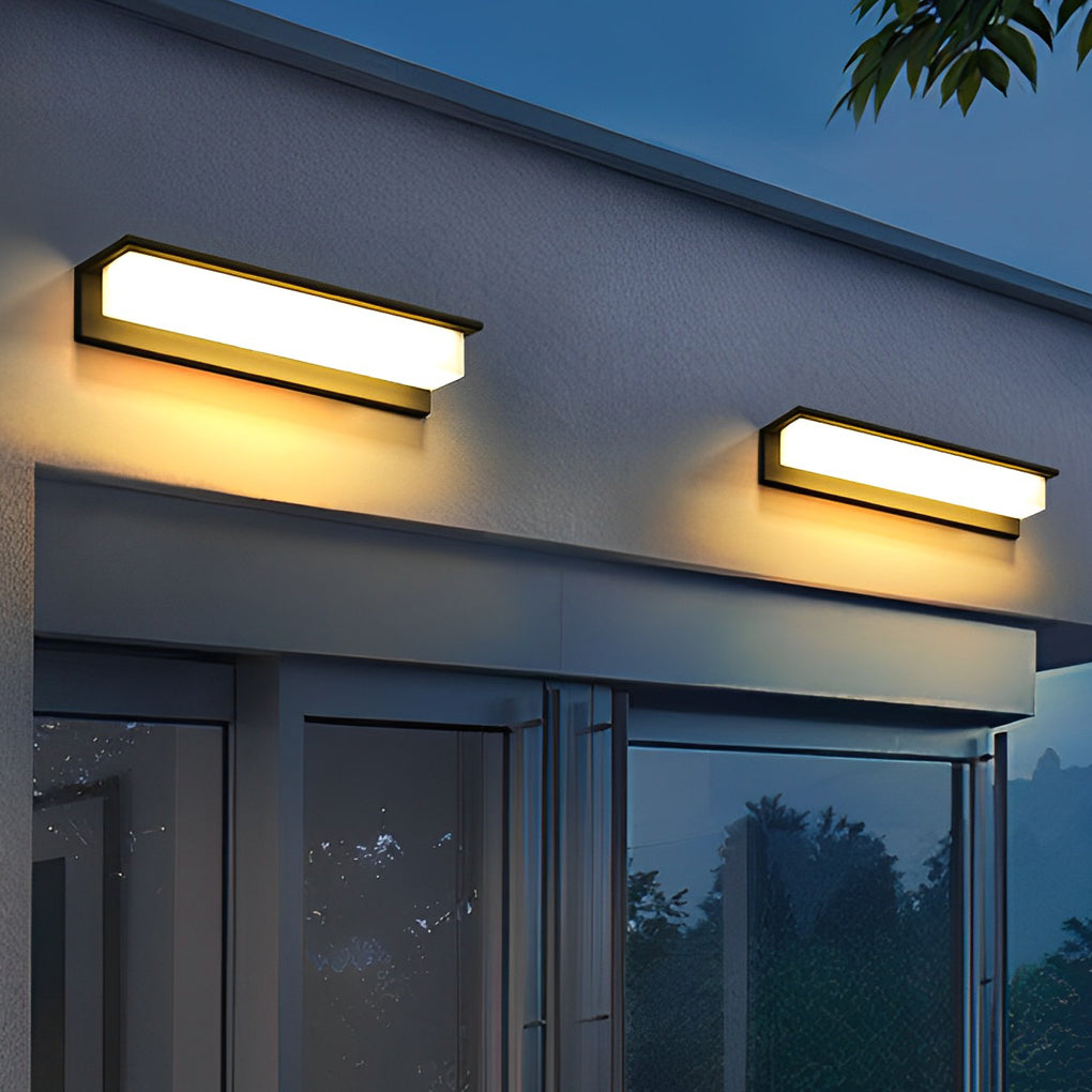 Premium Waterproof LED Rectangular Wall Light for Front Porches