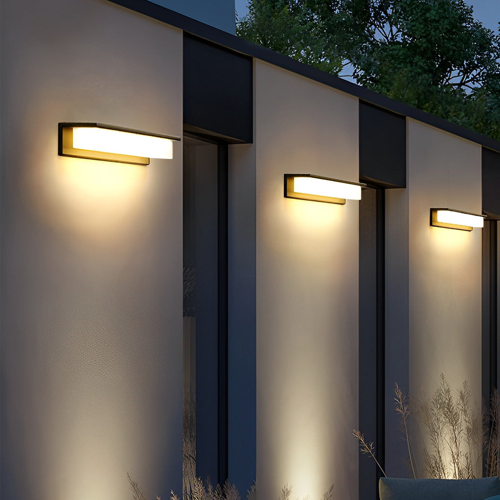 Premium Waterproof LED Rectangular Wall Light for Front Porches