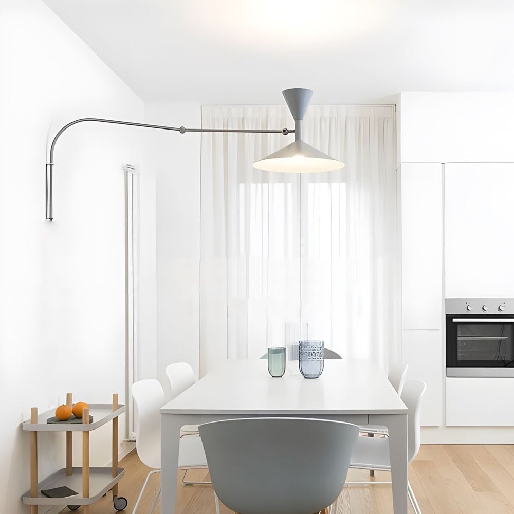 Modern Double-Joint Swing Arm Wall Sconce - Adjustable Up and Down Light