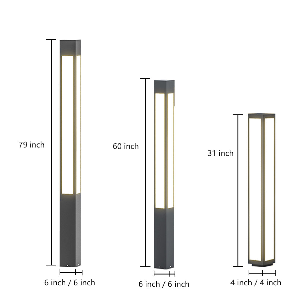 Premium Waterproof LED Garden Bollard Lights for Outdoor Landscape
