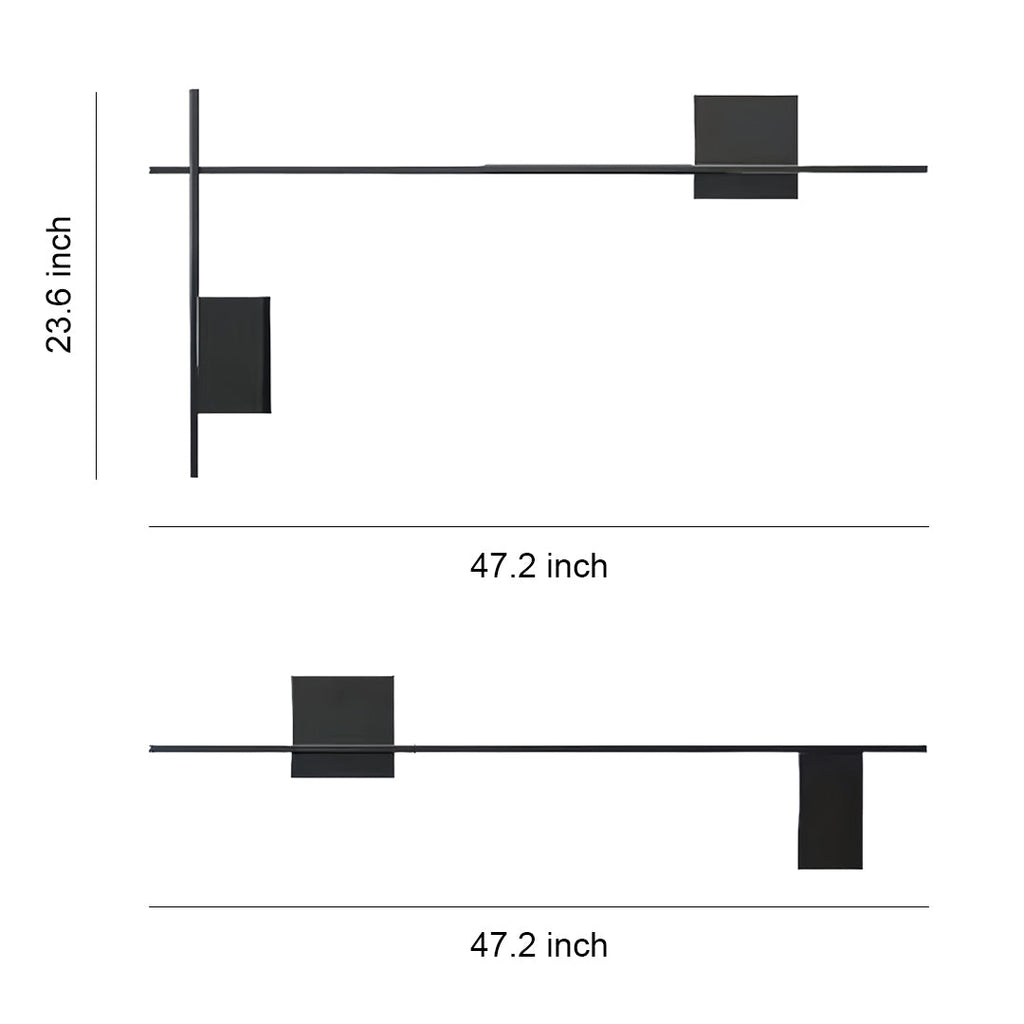 Modern Minimalist Rectangular Wall Lamp Set - Elegant Decor Lighting