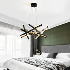 LED Geometric Cross Design Ceiling Chandelier