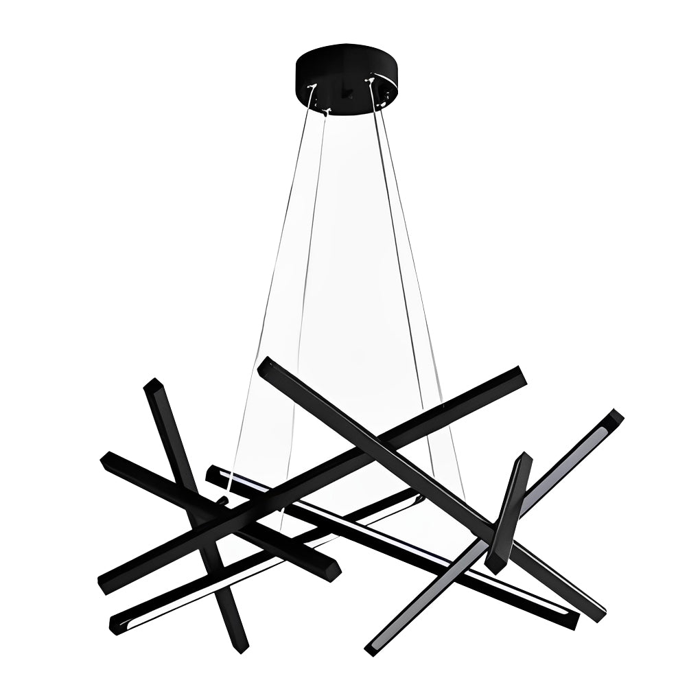 LED Geometric Cross Design Ceiling Chandelier