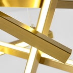 LED Geometric Cross Design Ceiling Chandelier