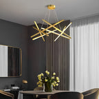 LED Geometric Cross Design Ceiling Chandelier