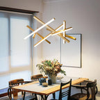 LED Geometric Cross Design Ceiling Chandelier