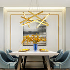 LED Geometric Cross Design Ceiling Chandelier