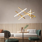 LED Geometric Cross Design Ceiling Chandelier