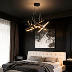 LED Geometric Cross Design Ceiling Chandelier