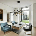 LED Geometric Cross Design Ceiling Chandelier