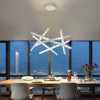 LED Geometric Cross Design Ceiling Chandelier