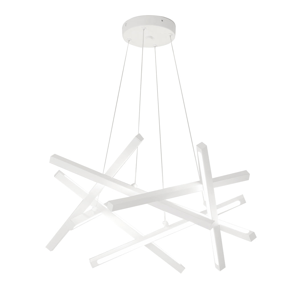 LED Geometric Cross Design Ceiling Chandelier