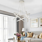 LED Geometric Cross Design Ceiling Chandelier