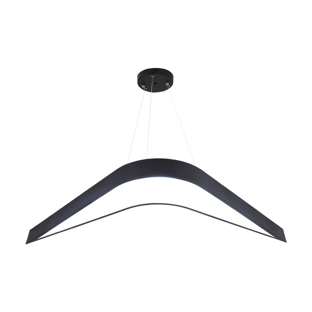 Contemporary Wrought Iron Swallowtail Chandelier - Elegant Ceiling Light
