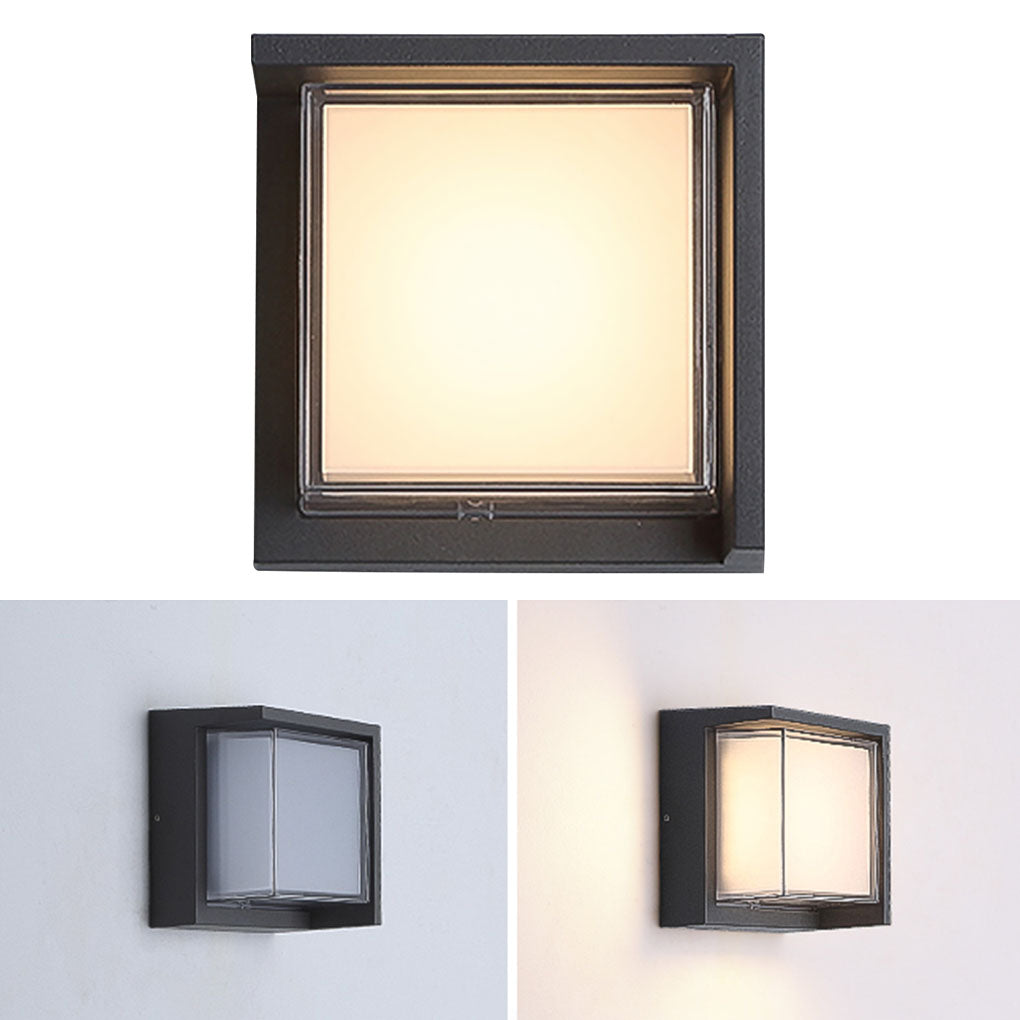 Minimalist Geometric Waterproof Outdoor Sconce Light