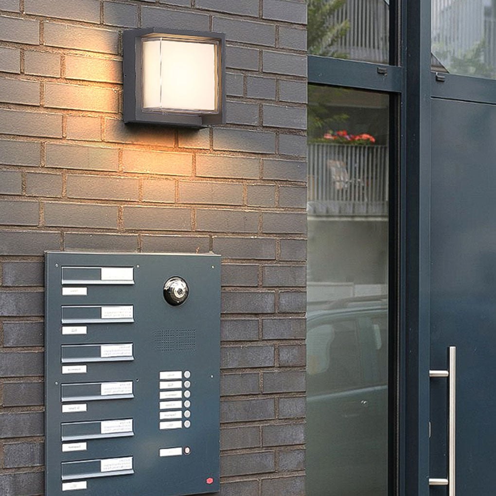 Minimalist Geometric Waterproof Outdoor Sconce Light