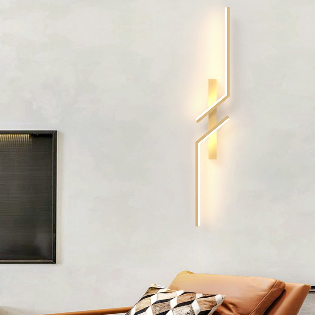 Symmetrical Geometric LED Wall Sconce