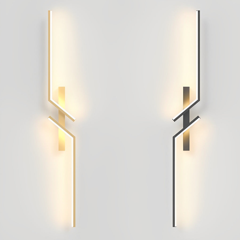 Symmetrical Geometric LED Wall Sconce