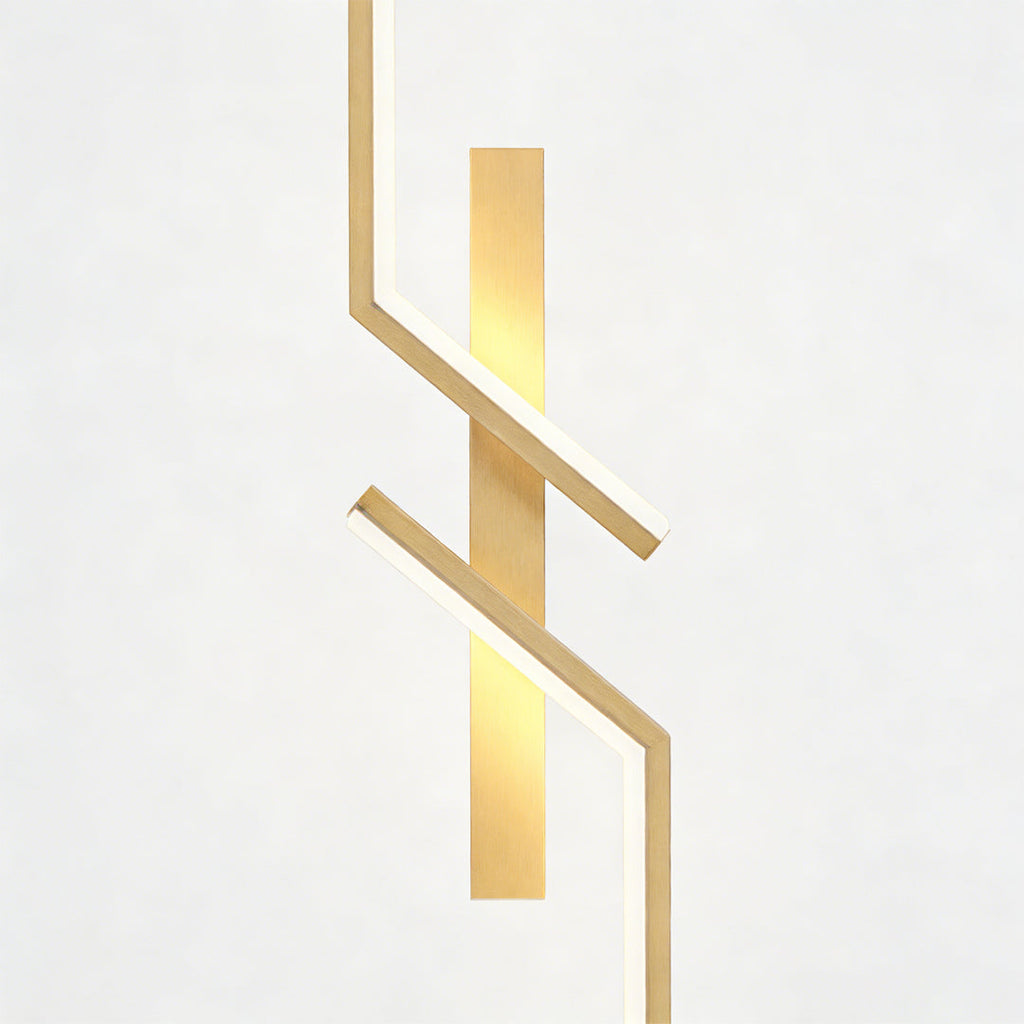 Symmetrical Geometric LED Wall Sconce