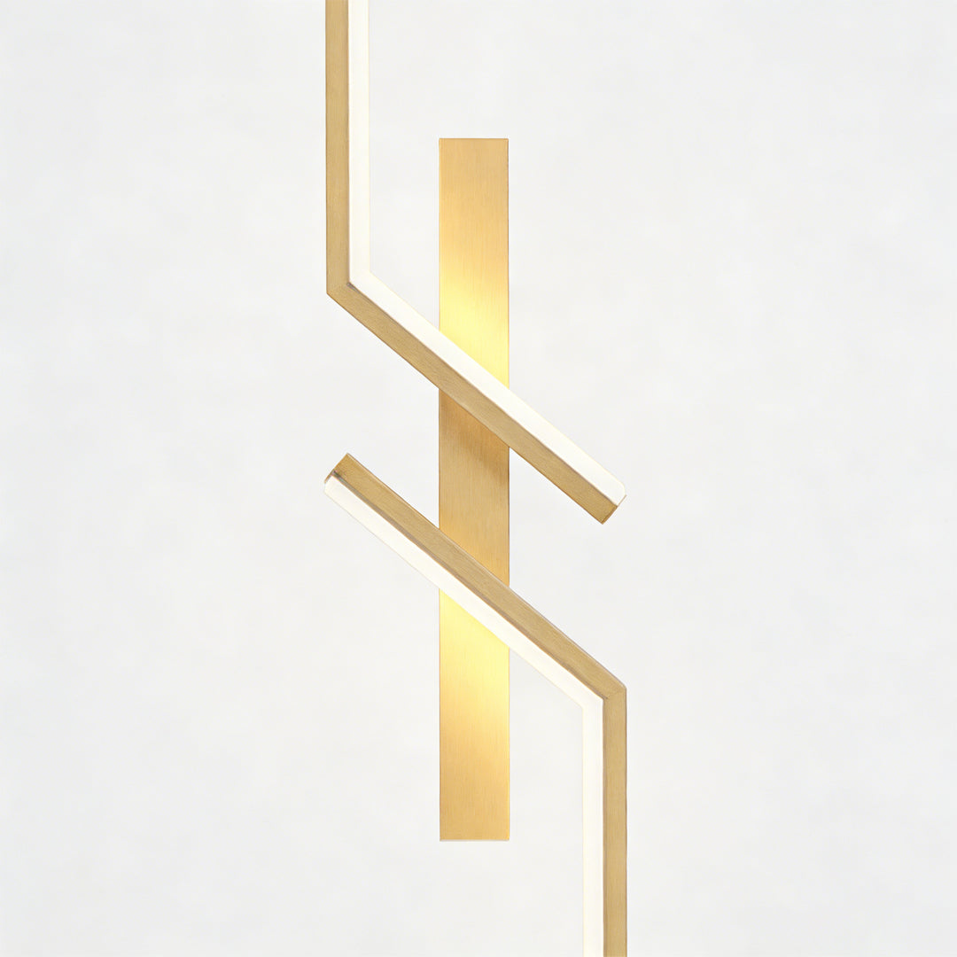 Symmetrical Geometric LED Wall Sconce