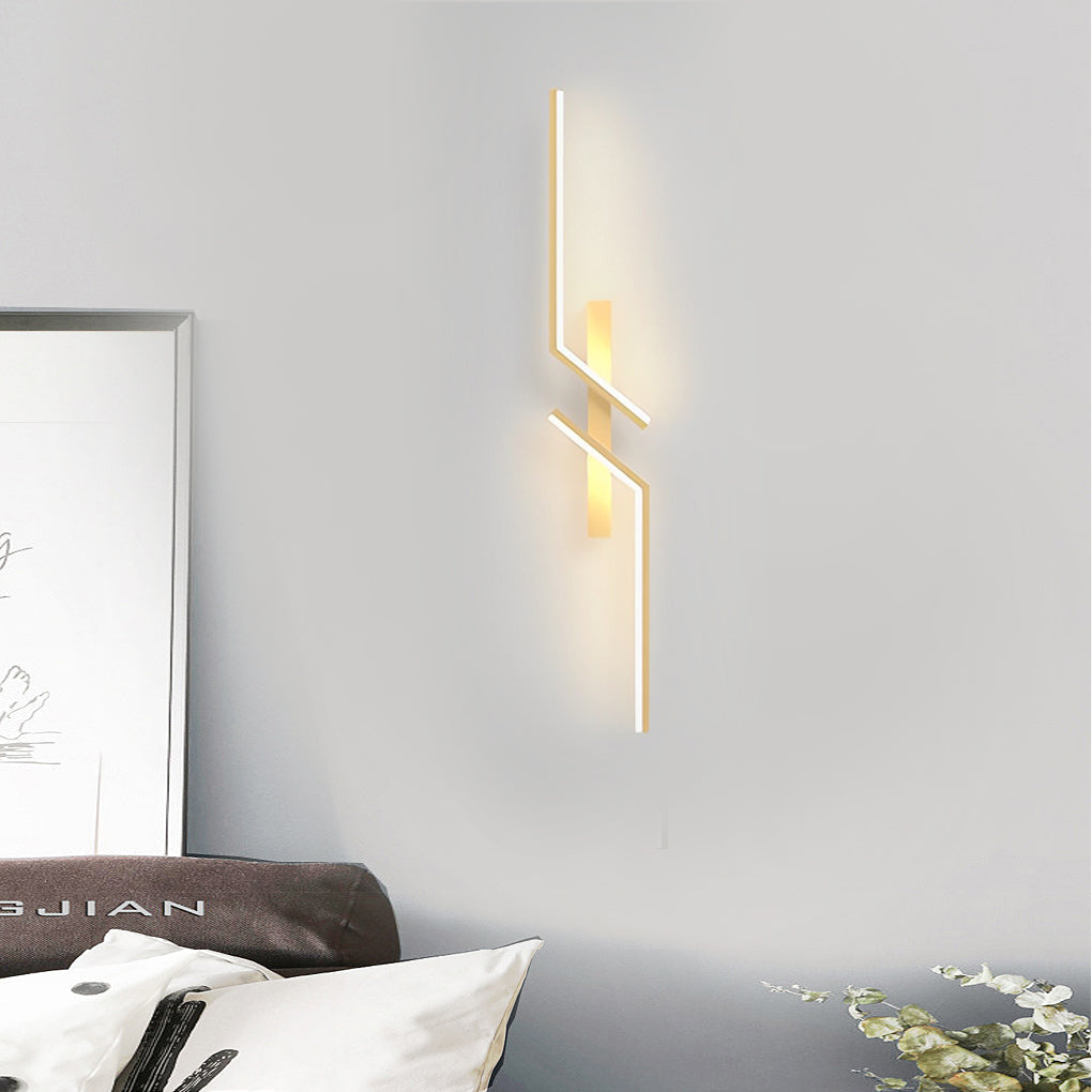 Symmetrical Geometric LED Wall Sconce