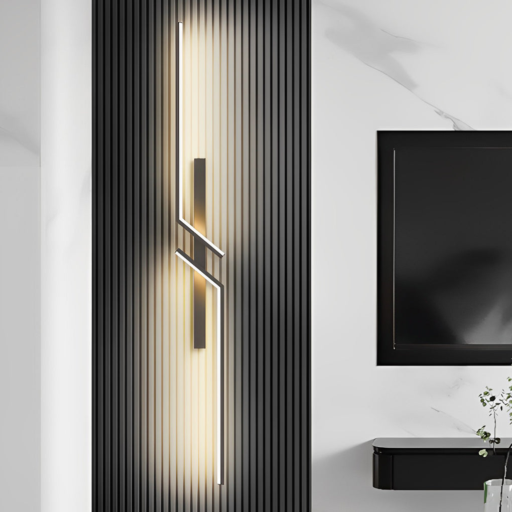 Symmetrical Geometric LED Wall Sconce