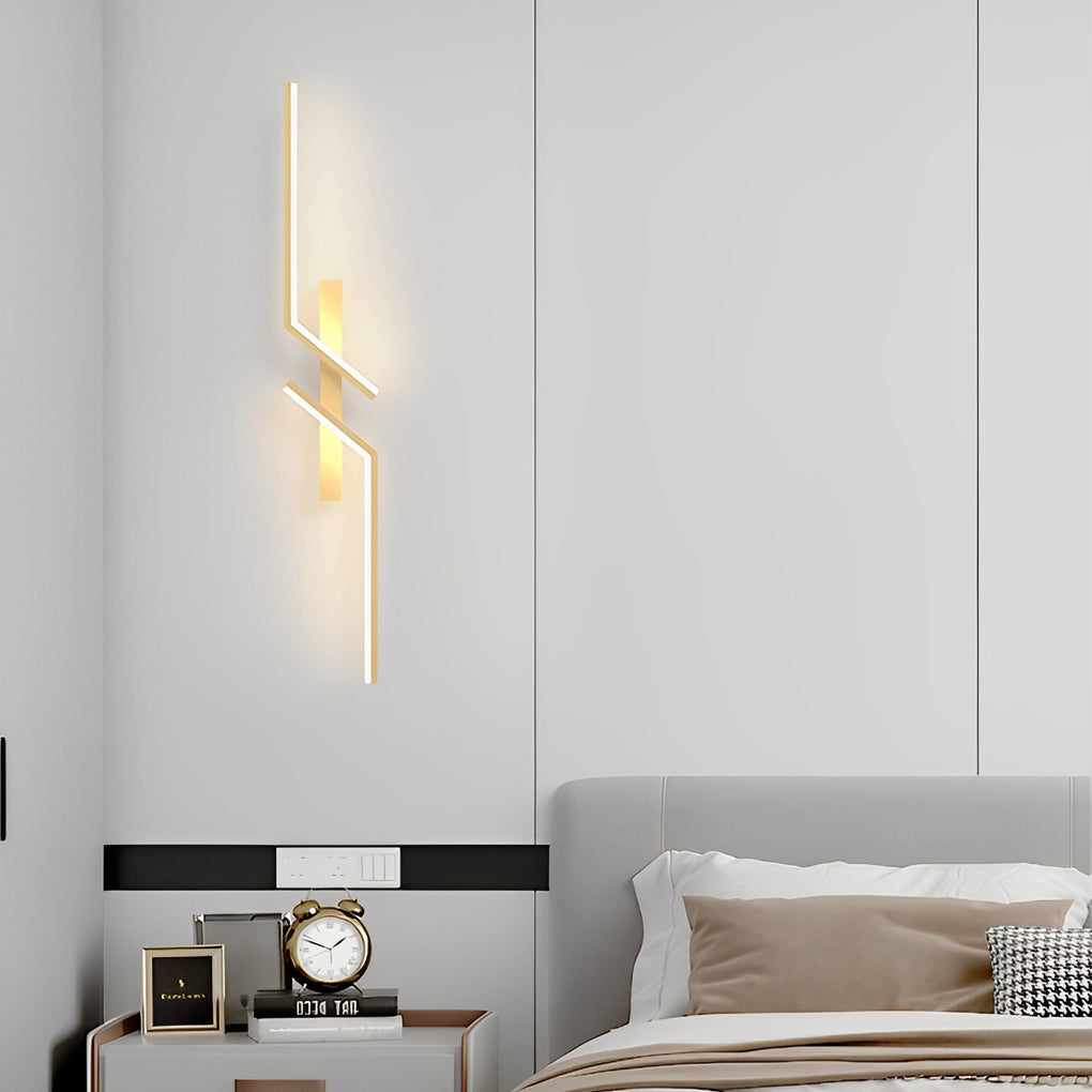 Symmetrical Geometric LED Wall Sconce