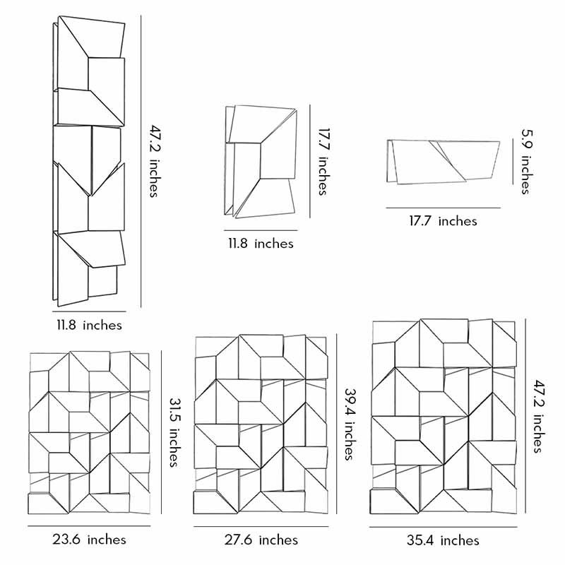 Artistic Geometric LED Wall Sconce with Dimming Feature