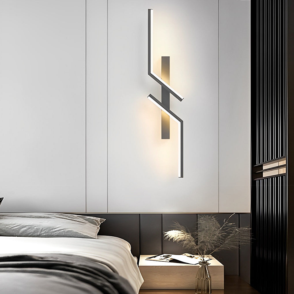 Symmetrical Geometric LED Wall Sconce