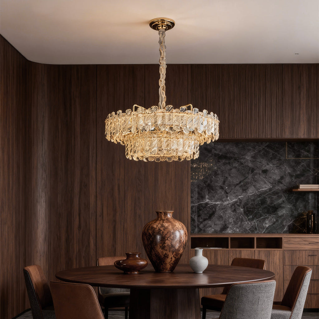 Luxury Nordic Crystal Chandelier - Carbon Steel Ceiling Light