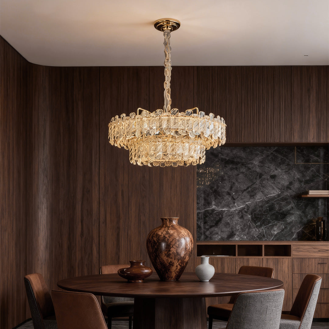 Luxury Nordic Crystal Chandelier - Carbon Steel Ceiling Light