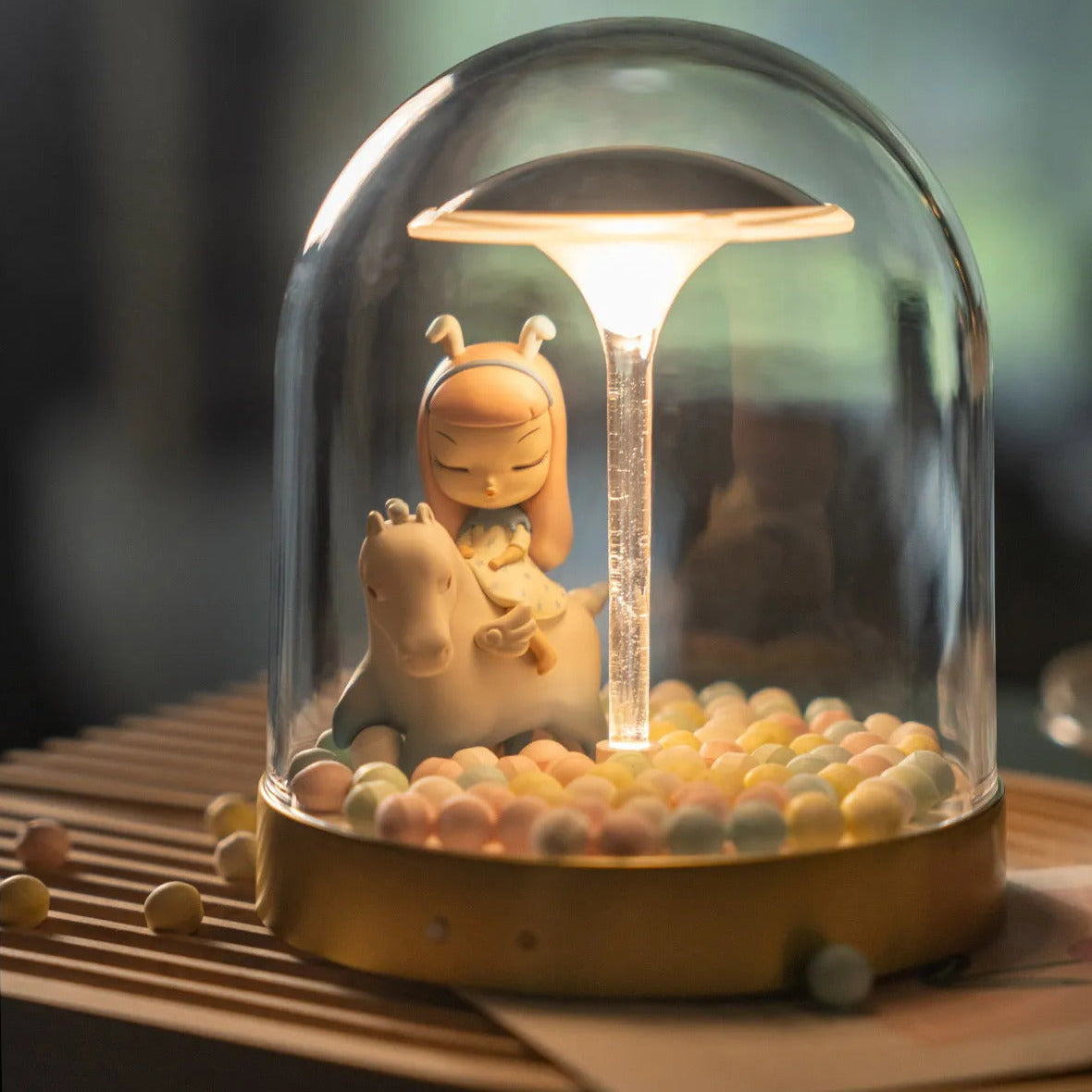 Premium Glass Dome LED Fairy Tale Table Lamp