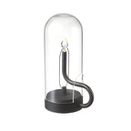 LED Candle Glass Dome Table Lamp - Elegant Atmosphere Light