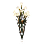 Premium Glass Flower Wall Sconce - Rustic American Nature Design