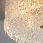 Luxury Copper Glass Flush Mount Ceiling Light