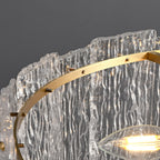 Luxury Copper Glass Flush Mount Ceiling Light