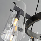 Modern Copper Chandelier - Elegant Ceiling Light Fixture