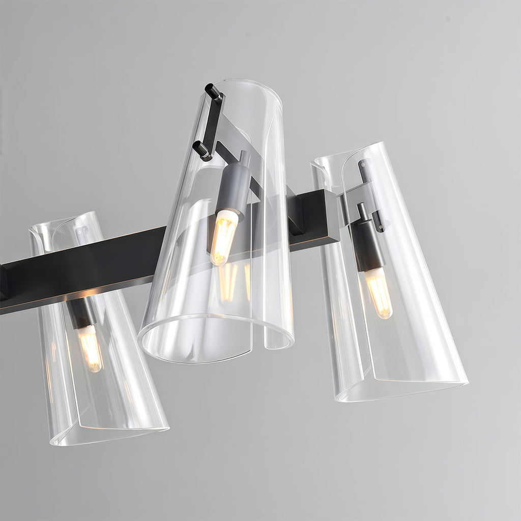 Modern Copper Chandelier - Elegant Ceiling Light Fixture
