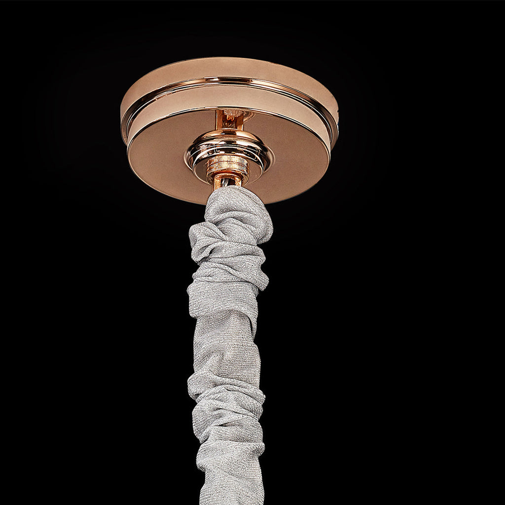 Luxury Crystal Glass Fringe Chandelier - Elegant Ceiling Light