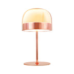 Premium Glass Mushroom Dome Table Lamp - Ambient LED Lighting