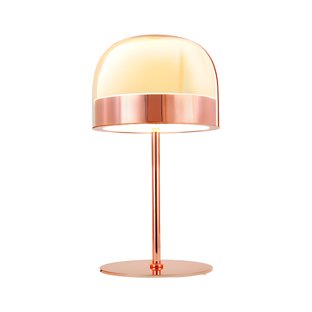 Premium Glass Mushroom Dome Table Lamp - Ambient LED Lighting