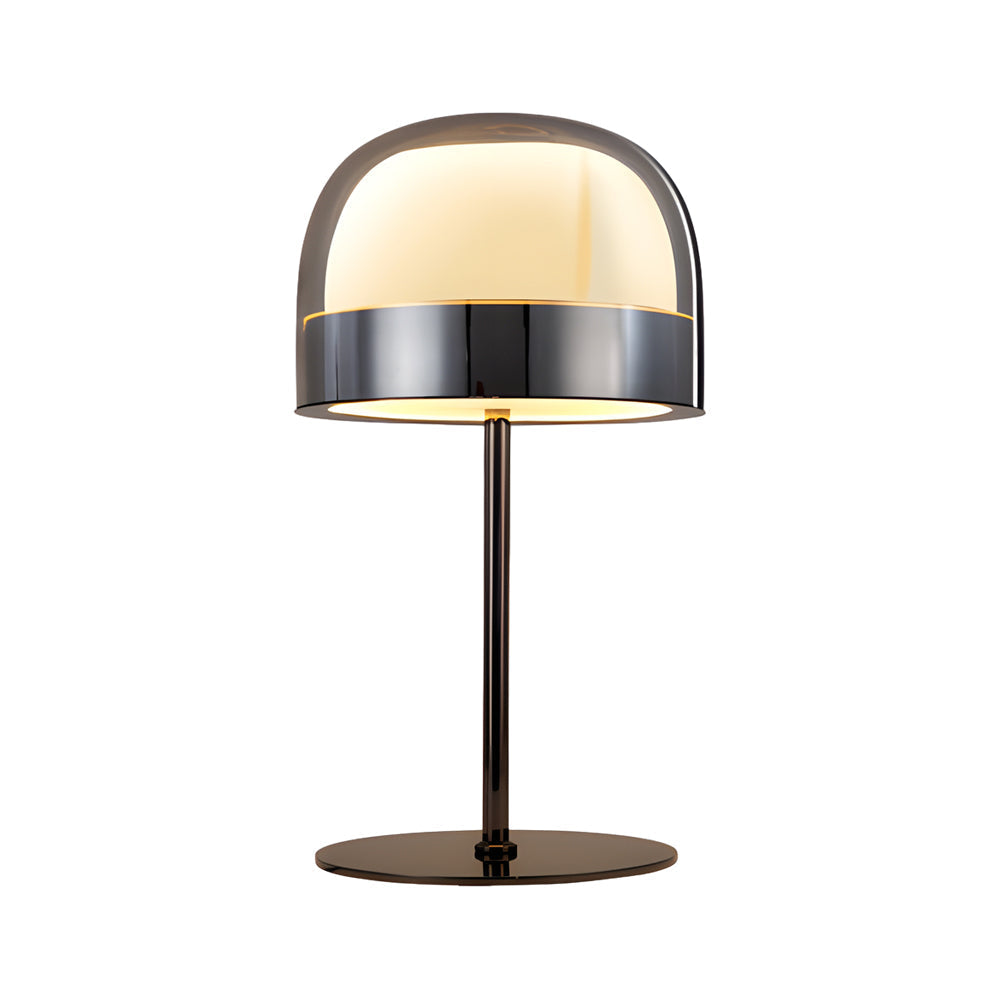 Premium Glass Mushroom Dome Table Lamp - Ambient LED Lighting