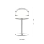 Premium Glass Mushroom Dome Table Lamp - Ambient LED Lighting