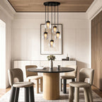Luxury Copper and Glass Chandelier - Modern Ceiling Light