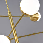 Modern Solid Copper Globe Chandelier Ceiling Light