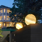 Modern Globe Pillar Light - Stylish Planetary Design for Fencing