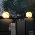 Modern Globe Pillar Light - Stylish Planetary Design for Fencing