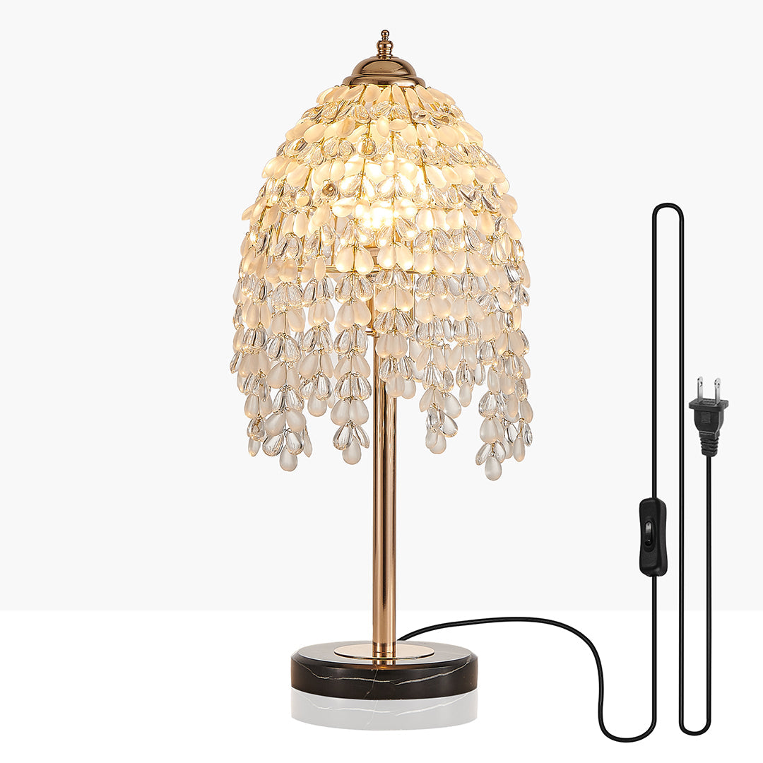 Luxury Gold Crystal Bedside Table Lamp