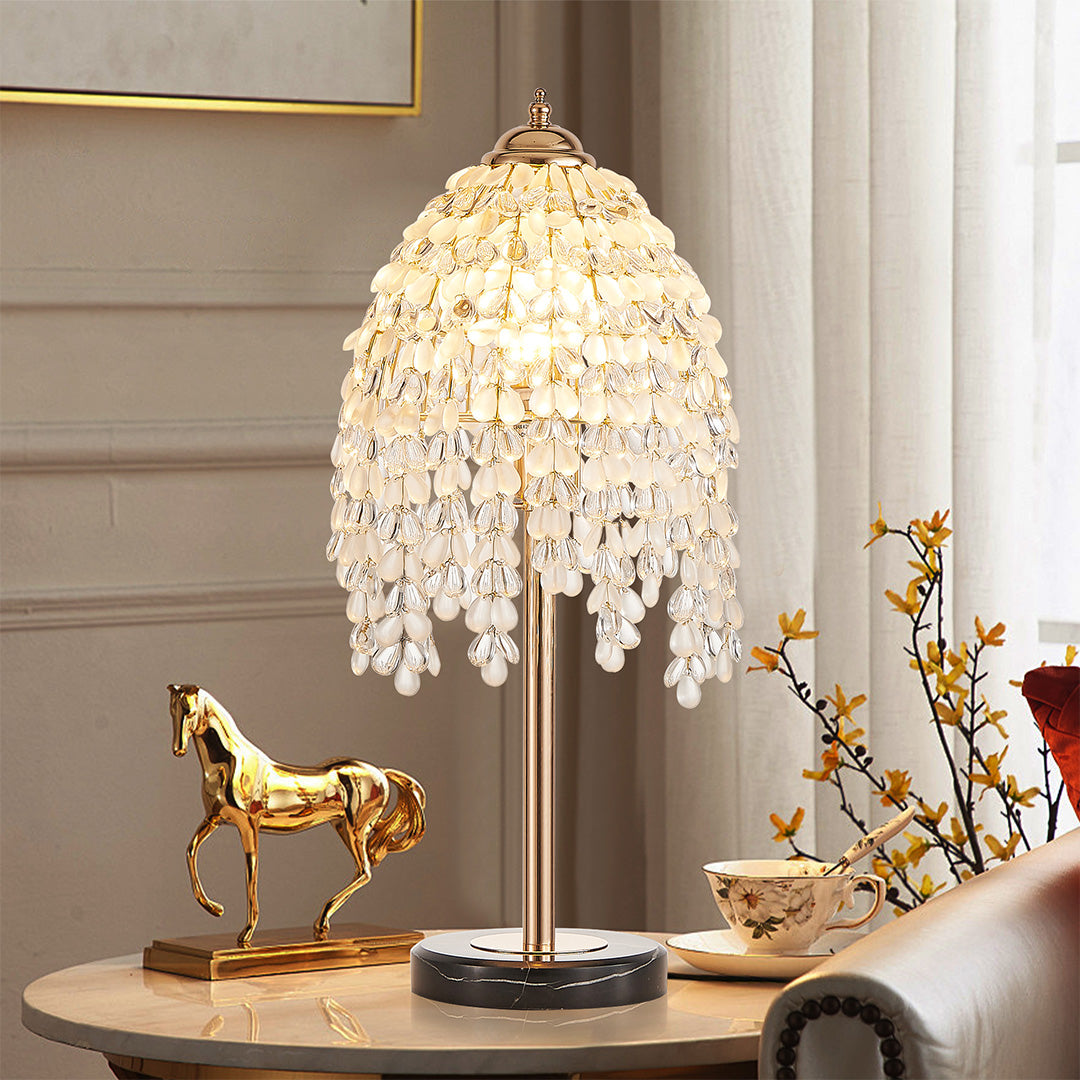 Luxury Gold Crystal Bedside Table Lamp