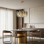 Modern Crystal Ceiling Light with Eye Protection